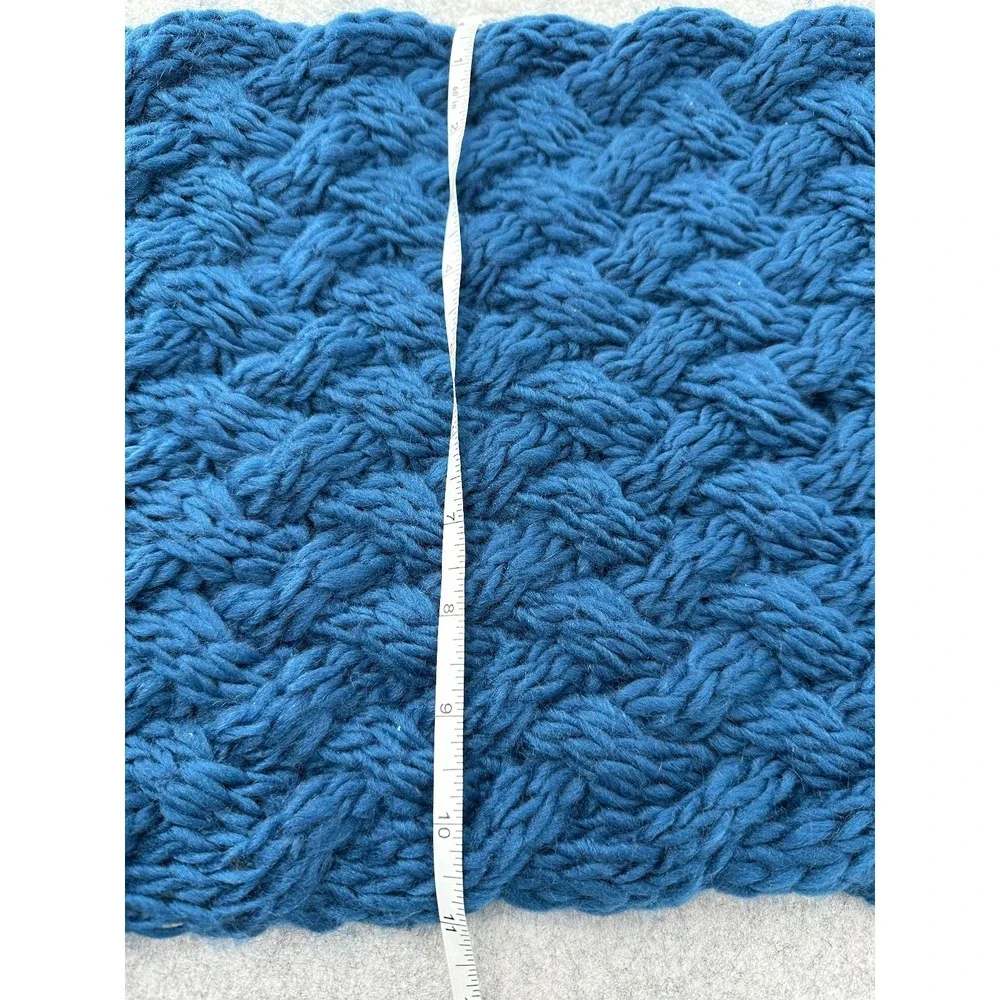 BASICO Infinity Scarf Simple Wear Chunky Knit Prussian Blue NWT Neck Warmer